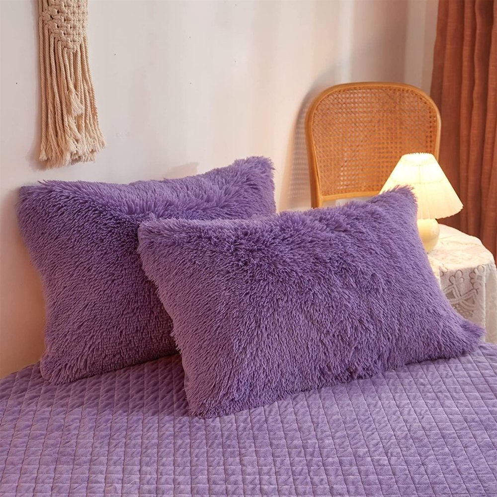- New Luxury Faux Fur Duvet Cover,Cute Plush Comforter Set (1 Faux Fur Duv… - Picture 8 of 14